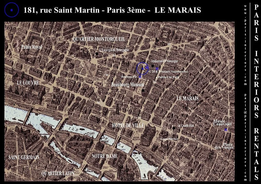 Appartement Interiors - Le Marais Louvre - Notre Dame *